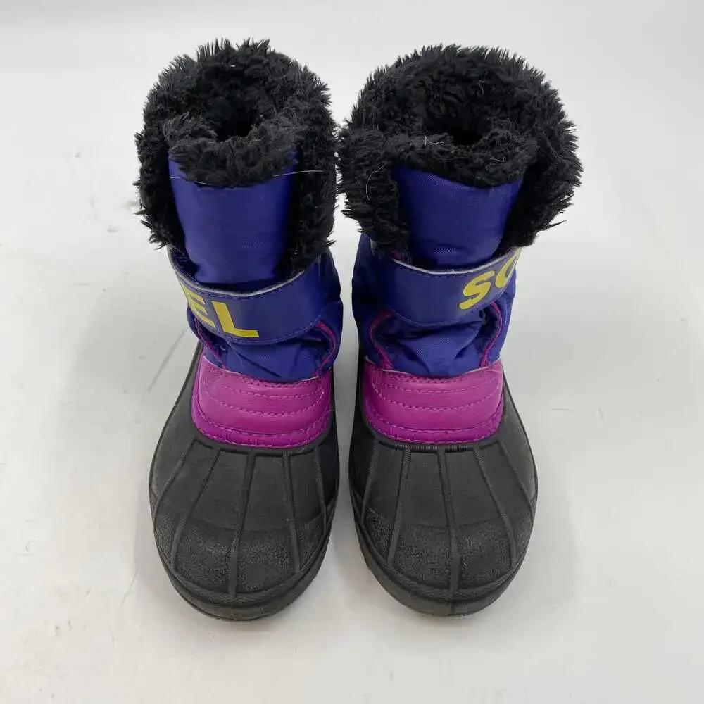 Sorel Kids Snow Boots Black/Purple | 13G Girls Rain & Snow Boots